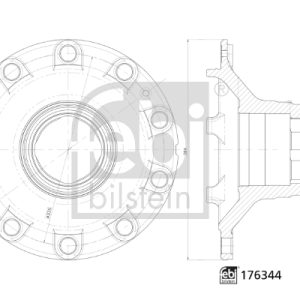 Butuc roata VOLVO FH12 FH 12/430 diesel 430 cai FEBI BILSTEIN 176344