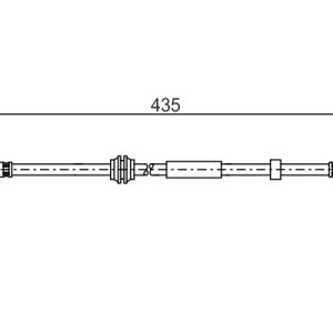 Furtun frana VOLVO C30 (533) D5 diesel 163 cai BOSCH 1 987 481 023