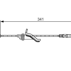 Cablu frana de parcare VOLVO C30 (533) D3 diesel 150 cai BOSCH 1 987 482 188
