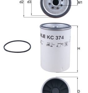 Filtru combustibil VOLVO FL II FL 340-15 diesel 340 cai MAHLE ORIGINAL KC 374D