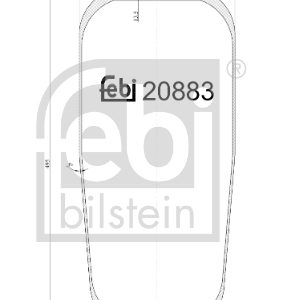 Burduf suspensie pneumatica VOLVO FL10 FL 10/285 diesel 284 cai FEBI BILSTEIN 20883