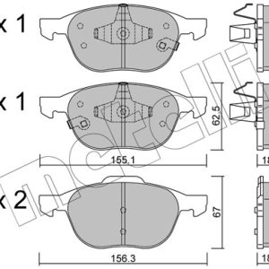 Placute frana VOLVO C30 (533) Electric electric 112 cai METELLI 22-0534-2