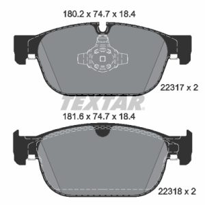 Placute frana VOLVO C40 (539) Recharge electric 231 cai TEXTAR 2231701