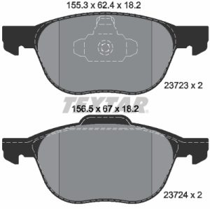 Placute frana VOLVO C30 (533) T5 benzina 230 cai TEXTAR 2372301