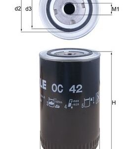 Filtru ulei VOLVO FLC FLC 140 diesel 135 cai MAHLE ORIGINAL OC 42