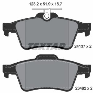 Placute frana VOLVO C30 (533) T5 benzina 230 cai TEXTAR 2413781