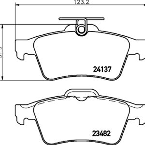 Placute frana VOLVO C30 (533) 2.0 benzina 145 cai DON PCP1012