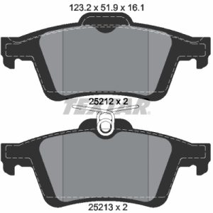 Placute frana VOLVO C30 (533) D5 diesel 180 cai TEXTAR 2521201