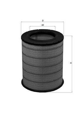 Filtru aer VOLVO FH 400 diesel 400 cai MAHLE ORIGINAL LX 1281