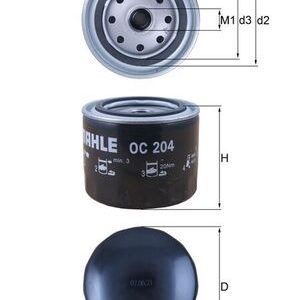 Filtru ulei VOLVO FL10 FL 10/360 diesel 360 cai MAHLE ORIGINAL OC 204