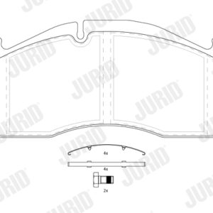 Placute frana VOLVO FM12 FM 12H/340 diesel 340 cai JURID 2912509560