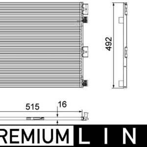 Condensator climatizare VOLVO FL II FL 300-12 diesel 300 cai MAHLE ORIGINAL AC 125 000P