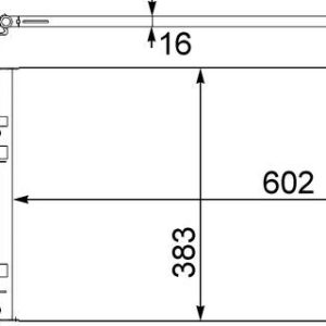 Condensator climatizare VOLVO C30 (533) 1.8 benzina 125 cai MAHLE ORIGINAL AC 410 001S