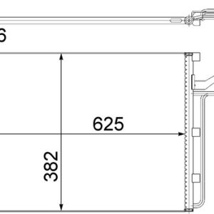 Condensator climatizare VOLVO C30 (533) T5 benzina 230 cai MAHLE ORIGINAL AC 551 001S