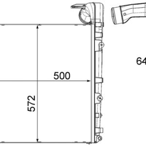 Intercooler compresor VOLVO FL III FL 210-16 diesel 210 cai MAHLE ORIGINAL CI 456 000P
