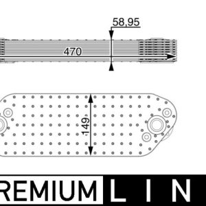 Radiator ulei motor VOLVO FH II 500 diesel 500 cai MAHLE ORIGINAL CLC 16 000P