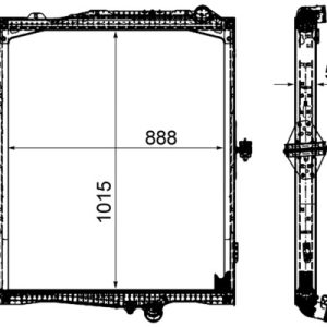 Radiator racire motor VOLVO FH16 II FH 16/700 diesel 700 cai MAHLE ORIGINAL CR 2095 000P