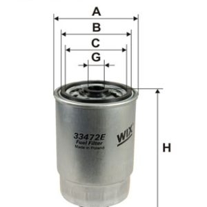 Filtru combustibil VOLVO FLC FLC 140 diesel 135 cai WIX FILTERS 33472E
