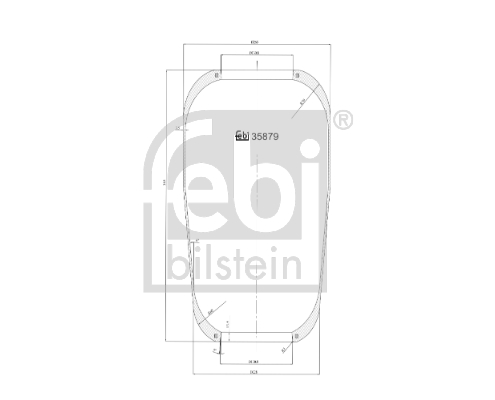 Burduf suspensie pneumatica VOLVO FM10 FM 10/360 diesel 360 cai FEBI BILSTEIN 35879