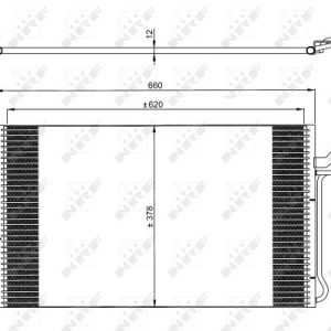 Condensator climatizare VOLVO C30 (533) D5 diesel 180 cai NRF 35882