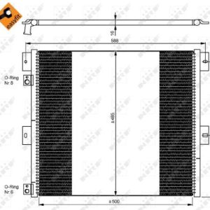 Condensator climatizare VOLVO FL II FL 340-14 diesel 340 cai NRF 35924