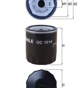 Filtru ulei VOLVO C30 (533) 1.8 benzina 125 cai KNECHT OC 1014