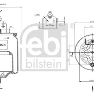 Burduf suspensie pneumatica VOLVO FH12 FH 12/460 diesel 460 cai FEBI BILSTEIN 38509