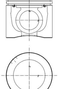 Piston VOLVO FM12 FM 12/380 diesel 379 cai KOLBENSCHMIDT 40100600
