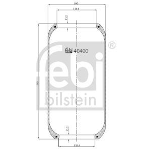 Burduf suspensie pneumatica VOLVO B6 B6 diesel 290 cai FEBI BILSTEIN 40400