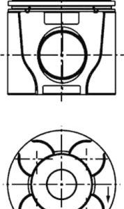 Piston VOLVO FH16 FH 16/520 diesel 520 cai KOLBENSCHMIDT 40610600