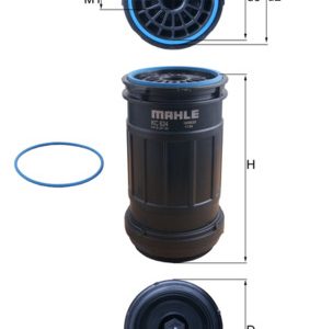 Filtru combustibil VOLVO FL6 FL 617 diesel 230 cai MAHLE ORIGINAL KC 624D