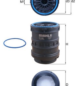 Filtru combustibil VOLVO FM II FM 450 diesel 450 cai MAHLE ORIGINAL KC 646D