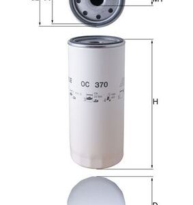 Filtru ulei VOLVO FM III 420 LNG diesel 420 cai MAHLE ORIGINAL OC 370