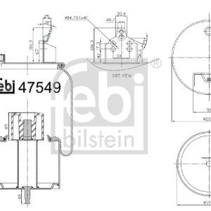 Burduf suspensie pneumatica VOLVO FH 500 diesel 500 cai FEBI BILSTEIN 47549