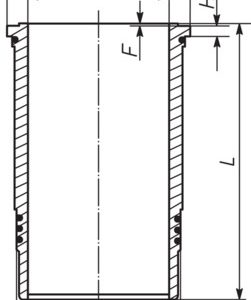 Camasa cilindru VOLVO FH II 380 diesel 381 cai MAHLE ORIGINAL 037 LW 00102 000