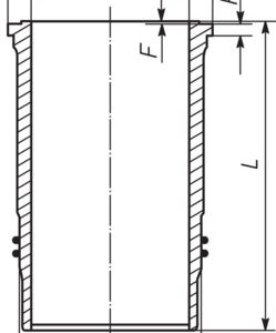 Camasa cilindru VOLVO FH 440 diesel 441 cai MAHLE ORIGINAL 037 WN 56 01