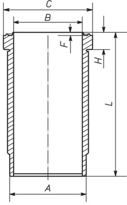 Camasa cilindru VOLVO FH16 FH 16/470 diesel 470 cai MAHLE ORIGINAL 037 WN 36 01