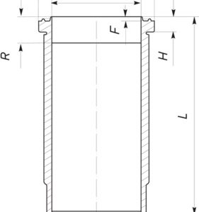 Camasa cilindru VOLVO FL10 FL 10/285 diesel 284 cai MAHLE ORIGINAL 037 WN 39 01