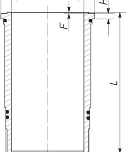 Camasa cilindru VOLVO FM FM 410 diesel 410 cai MAHLE ORIGINAL 037 LW 00106 001
