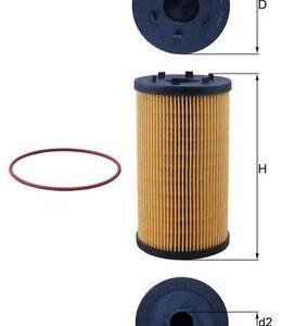 Filtru ulei VOLVO FL III FL 210-16 diesel 210 cai MAHLE ORIGINAL OX 1306D