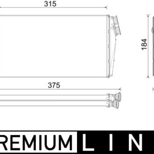 Schimbator caldura incalzire habitaclu VOLVO FL III FL 240-16 diesel 240 cai MAHLE ORIGINAL AH 295 000P