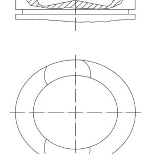 Piston VOLVO FM FM 410 diesel 411 cai MAHLE ORIGINAL 037 PI 00107 000