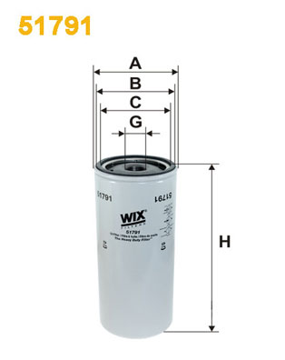 Filtru ulei VOLVO FL7 FL 7/230 diesel 230 cai WIX FILTERS 51791