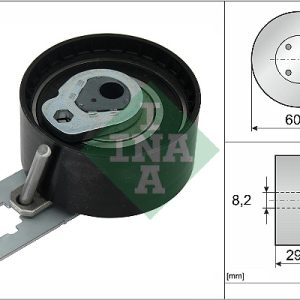 Rola intinzator curea distributie VOLVO C30 (533) 1.6 D diesel 109 cai INA 531 0555 10