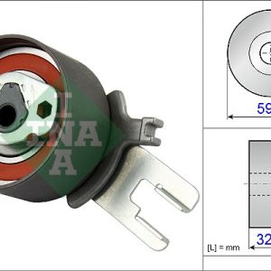 Rola intinzator curea distributie VOLVO C30 (533) D3 diesel 150 cai INA 531 0859 10