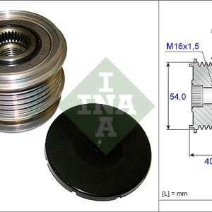 Fulie alternator VOLVO C30 (533) D5 diesel 163 cai INA 535 0121 10
