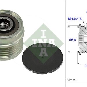 Fulie alternator VOLVO C30 (533) D5 diesel 180 cai INA 535 0218 10