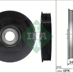 Fulie curea arbore cotit VOLVO C30 (533) 1.6 D diesel 109 cai INA 544 0079 10