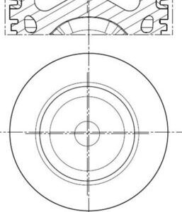 Piston VOLVO C30 (533) D2 diesel 115 cai MAHLE ORIGINAL 039 PI 00113 012