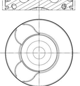 Piston VOLVO C30 (533) 2.0 D diesel 136 cai MAHLE ORIGINAL 040 37 00